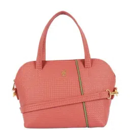Baggit Peach Textured Medium Tote Handbag-image-41