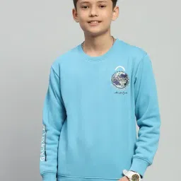 Monte Carlo Boys Blue Polyester Printed Sweatshirt-picture-49