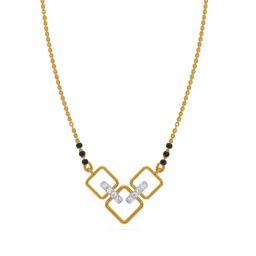 Kisna Diamond & Gold Jewellery 18k Gold & Diamond Shinal Mangalsutra for Women-picture-43