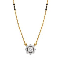 Kisna Diamond & Gold Jewellery 18k Gold & Diamond Reeva Mangalsutra for Women-image-11