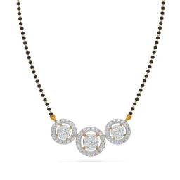 Kisna Diamond & Gold Jewellery 18k Gold & Diamond Raya Mangalsutra for Women-image-24
