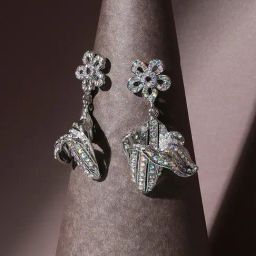 SOHI Rhinestone Flower Drop Earrings For Women-image-84
