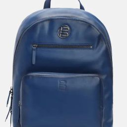 BAGATT Solofra Blue Leather Solid Backpack-picture-28