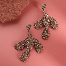 SOHI Crystal Abstract Drop Earrings For Women-image-85
