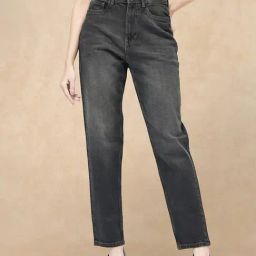 RAREISM Grey Cotton Blend Solid Jeans-image-36
