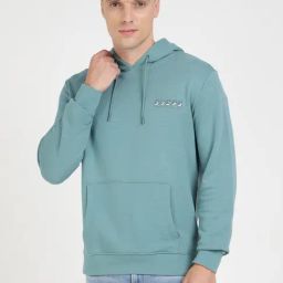 Guess Green Regular Fit Self Sweatshirt-image-91