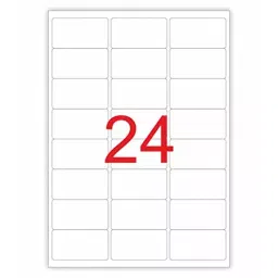DAILY SO KI 24 A4 White Self Adhesive Sticker 40 Sheets & 960 Label for Laser & Inkjet Printers-43