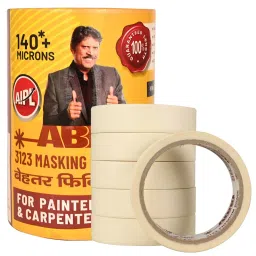 ABRO 19.05 mm (3/4 Inch) x 40 m Self Adhesive Masking Tape (Pack of 8)-picture-3