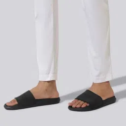 Neemans Men's Black Slides image 1