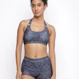 La Intimo Blue Minicoy Shorts Bikini Bra and Boy Shorts-image-29