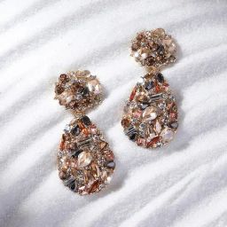 SOHI Textured Crystal Drop Earrings For Women-image-96