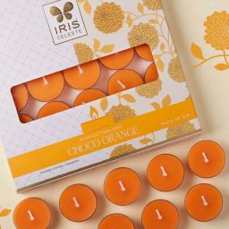IRIS Orange Celeste Choco Orange Acrylic Tealights - Set of 25 image 1