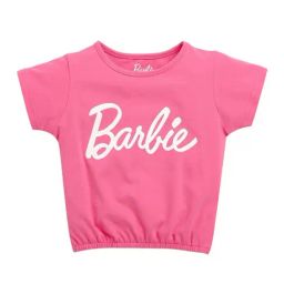 Tiny Girl Fuchsia Barbie Printed T-Shirt-image-88