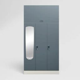 Godrej Interio Slimline Stormy Weather Grey Alloy Steel 3 Door Almirah (1 Year Warranty)-image-63