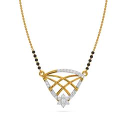Kisna Diamond & Gold Jewellery 18k Gold & Diamond Joyce Mangalsutra for Women-image-23
