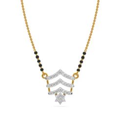 Kisna Diamond & Gold Jewellery 14k Gold & Diamond Josie Mangalsutra for Women-image-33
