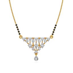 Kisna Diamond & Gold Jewellery 18k Gold & Diamond Judith Mangalsutra for Women-image-89