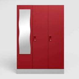 Godrej Interio Slimline Baked Apple Alloy Steel 3 Door Almirah (1 Year Warranty)-image-87