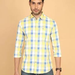 Wrangler Multicolored Regular Fit Checks Shirt-image-17