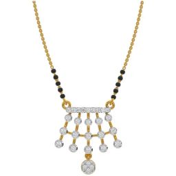 Kisna Diamond & Gold Jewellery 14k Gold & Diamond Julia Mangalsutra for Women-image-35