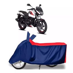 Auto Pearl Two Wheeler Cover with Bag for Bajaj Pulsar 180 BS6, Red & Blue-image-118