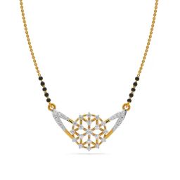 Kisna Diamond & Gold Jewellery 14k Gold & Diamond Joy Mangalsutra for Women-image-94