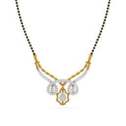 Kisna Diamond & Gold Jewellery 14k Gold & Diamond Kassandra Mangalsutra for Women-image-29