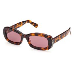 GCDS Purple UV Protection Rectangular Unisex Sunglasses-image-44