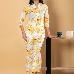 Readiprint Printed Pure Cotton Mandarin Collar Tunic With palazzos Co-Ords-picture-38