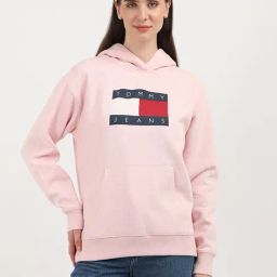 TOMMY HILFIGER Pink Graphic Print Hoodie-image-70