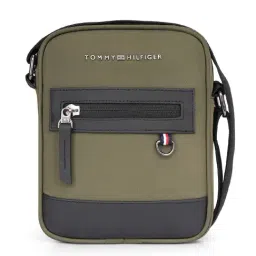 TOMMY HILFIGER Vandalia Green Solid Sling Handbag-image-26