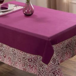 Maspar Folklore Transition Red Cotton Printed Regular Table Cloth-picture-22
