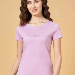 Dreamz by Pantaloons Lilac Cotton Printed T-Shirt-picture-28