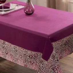 Maspar Folklore Transition Red Cotton Printed Regular Table Cloth-picture-29