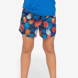 OLAIAN By Decathlon Kids Multicolor Printed Swim Shorts-image-56
