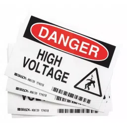 BRADY Label Polyester Adhesive Sign Mounting 5 x 3-1/2 x 0.01 inch, 3YGZ4 (Pack of 5)-image-85