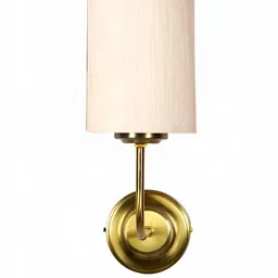 Aura Off White Traditional Cylinder Shaped Wall Lamp-5