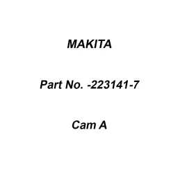 Makita Cam A Suitable for HP2070, Part No 223141-7-picture-41