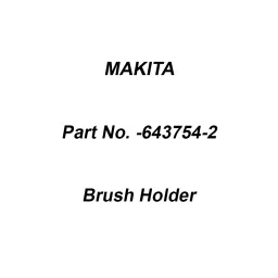 Makita Brush Holder Size 5-11 mm Suitable For MT410, Part No 643754-2-picture-37