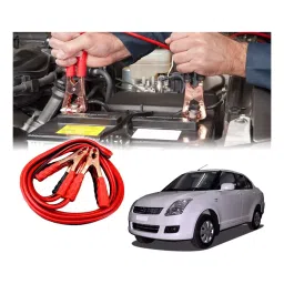 Auto Pearl 2.29 m (7.5 Ft) 500 A Heavy Duty Booster Anti Tangle Battery Jumper Cable for Maruti Suzuki SwiFt Dzire Old (Pack of 2)-image-85