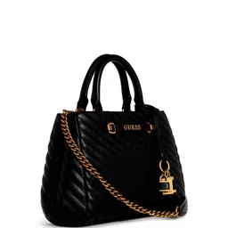 GUESS Textured PU Structured Satchel with Quilted image 2