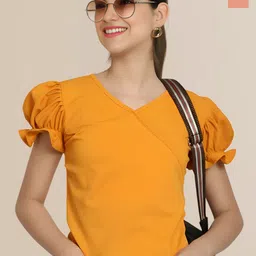 Mast & Harbour Women Solid Pack of 2 Extended Sleeves Top-picture-43
