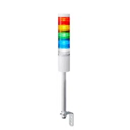 Patlite Signal Tower Light without Buzzer/Flashing, 60 mm 24 V DC Red, Amber, Green, Blue, White, LR6-502LJNW-RYGBC-96