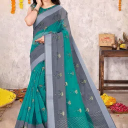 MIRCHI FASHION Floral Printed Zari Saree-image-53
