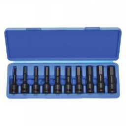 Westward Impact Socket Stainless Steel Black Oxide 1/4 to 3/4 inch, 4PRH1-11