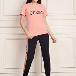 DTR FASHION Printed T-Shirt With Joggers Co-Ords-image-70