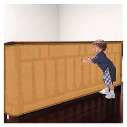 Hippo Indoor Baby Safety Balcony Net with Eyelets and Tie Cords - Beige-79