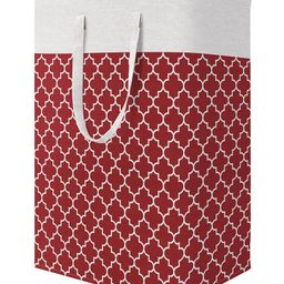 House of Quirk Laundry Hamper 75L Collapsible Large Laundry Baskets with Easy Carry Handles - Red-47