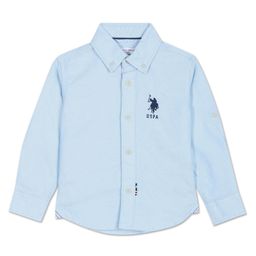 US Polo Assn Knit Full Sleeves Shirt With Logo Embroidery - Blue-image-69