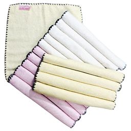 Mumma's Touch Organic Bamboo Baby Wash Cloth - Assorted (White, Pink, yellow) - Pack of 15-image-91